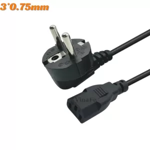 Cáp Nguồn AC 3*0.75mm Màu Đen
